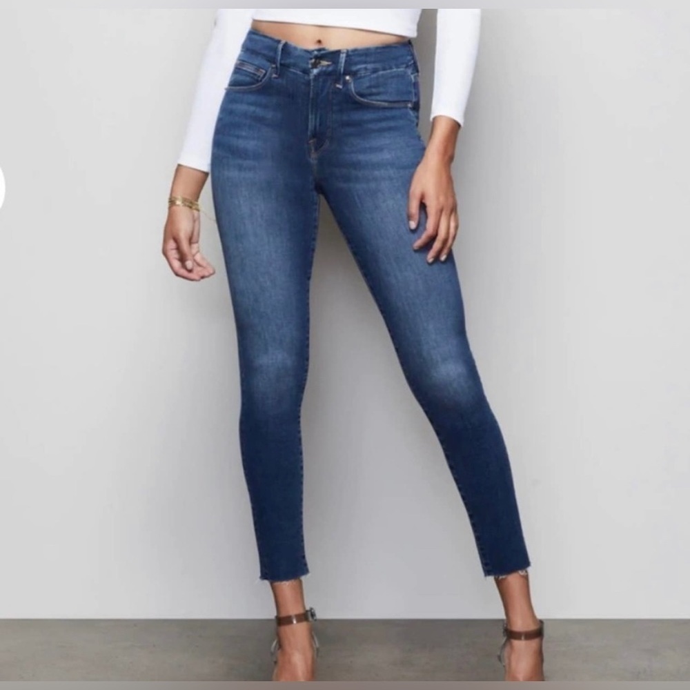Good American Skinny Cropped Jeans - Picture 1 of 6